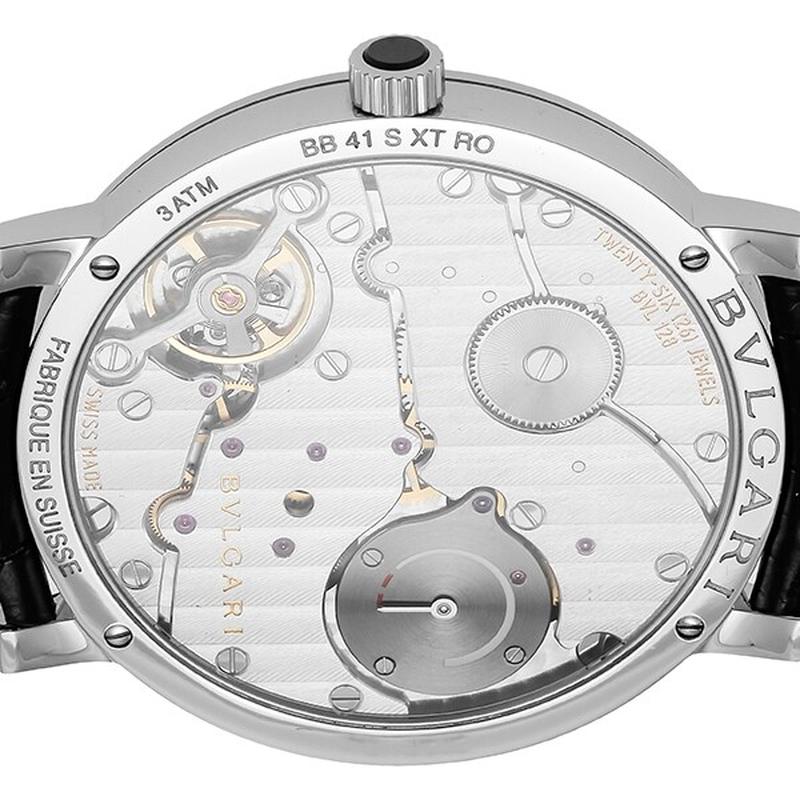BVLGARI Men's Watch with Alligator Strap, Parallel Import, 2-Year Warranty, BB41BSLXT - Image 5