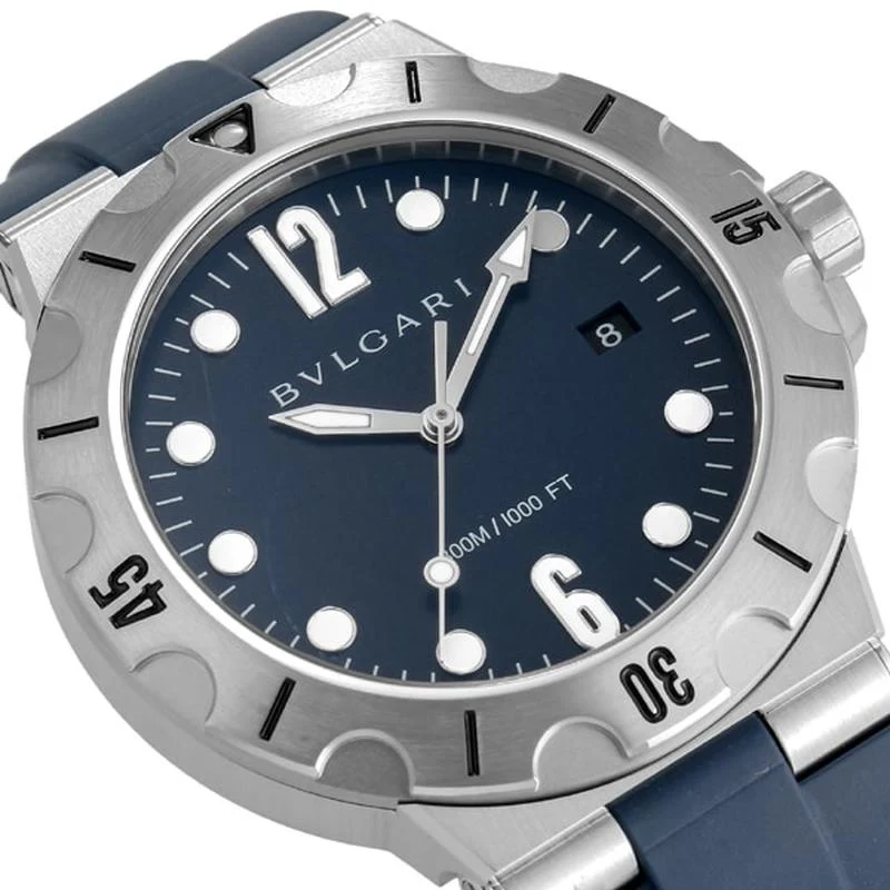 BVLGARI nan Men's Rubber Strap Watch Parallel Import 2-Year Warranty DP41C3SVSD - Image 3