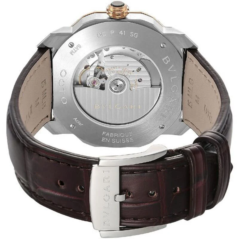 BVLGARI Octo Roma White OC41C6SPGLD 2-Year Warranty [Parallel Import] - Image 3