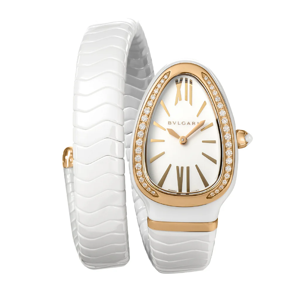 BVLGARI Serpenti 2-Year Warranty White SPC35WGDWCGD1.1T - Luxury Timepiece with Elegant Design [Parallel Import]