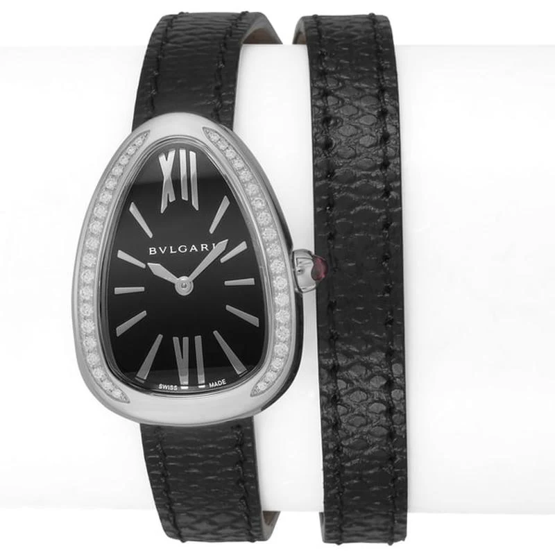 BVLGARI Women's Carung Leather Belt Parallel Import 2-Year Warranty SP32BSDL