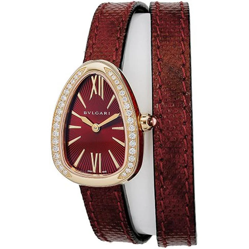 BVLGARI Women's Leather Belt Parallel Import with 2-Year Warranty SPP27C9PGDL