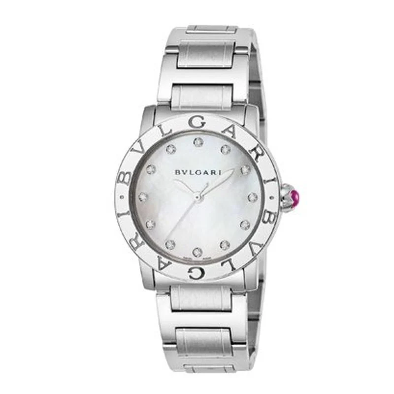 BVLGARI Women's Metal Belt Watch, Imported, 2-Year Warranty, BBL33WSS/12