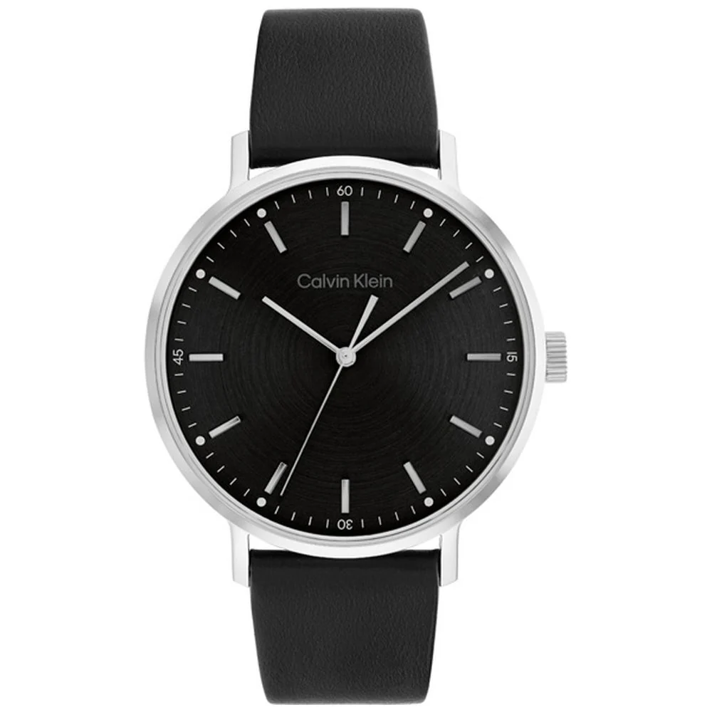 CALVIN KLEIN 25200050 Stylish Black Watch Water Resistant Sleek Design Quartz Movement