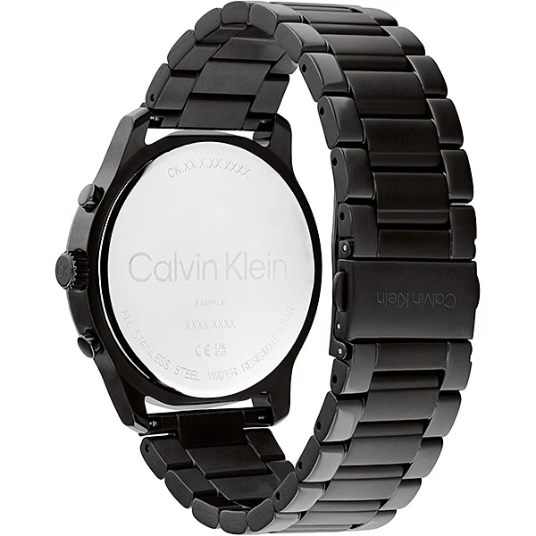 CALVIN KLEIN 25200209 【Wristwatch】 SPORT MULTI-FUNCTION All Black Stainless Steel Quartz - Image 3