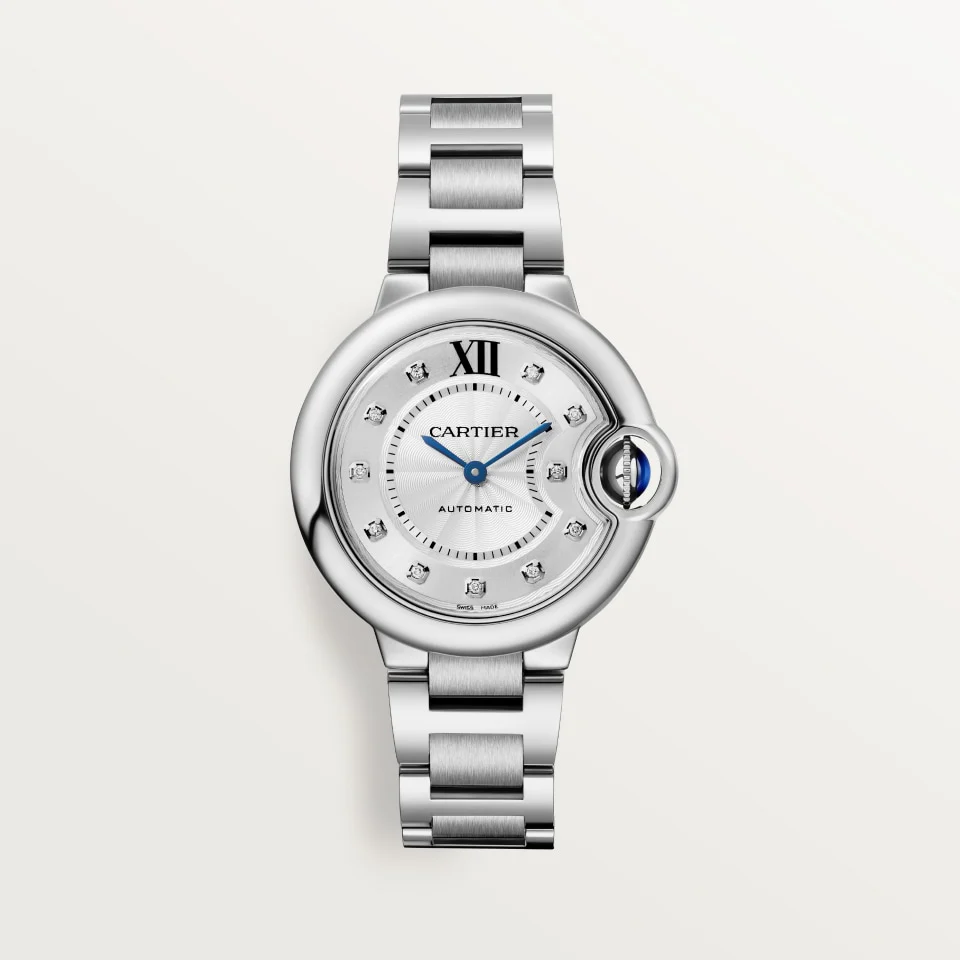 Cartier Ballon Bleu w4bb0021 Elegant Blue Dial Automatic Watch