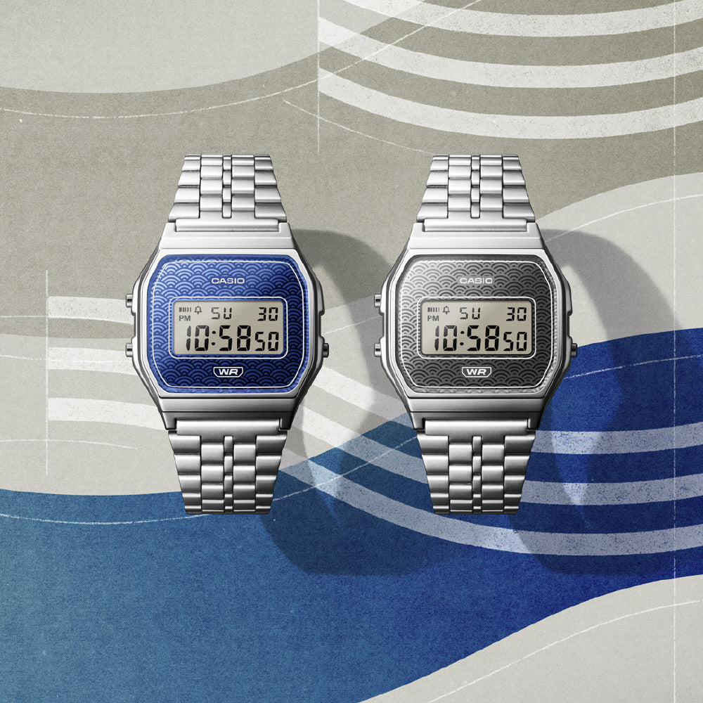 CASIO A159WEVJ-7JR Classic Silver Digital Watch - LED Backlight - Stopwatch Function - Water Resistant - Stylish Design - Image 3