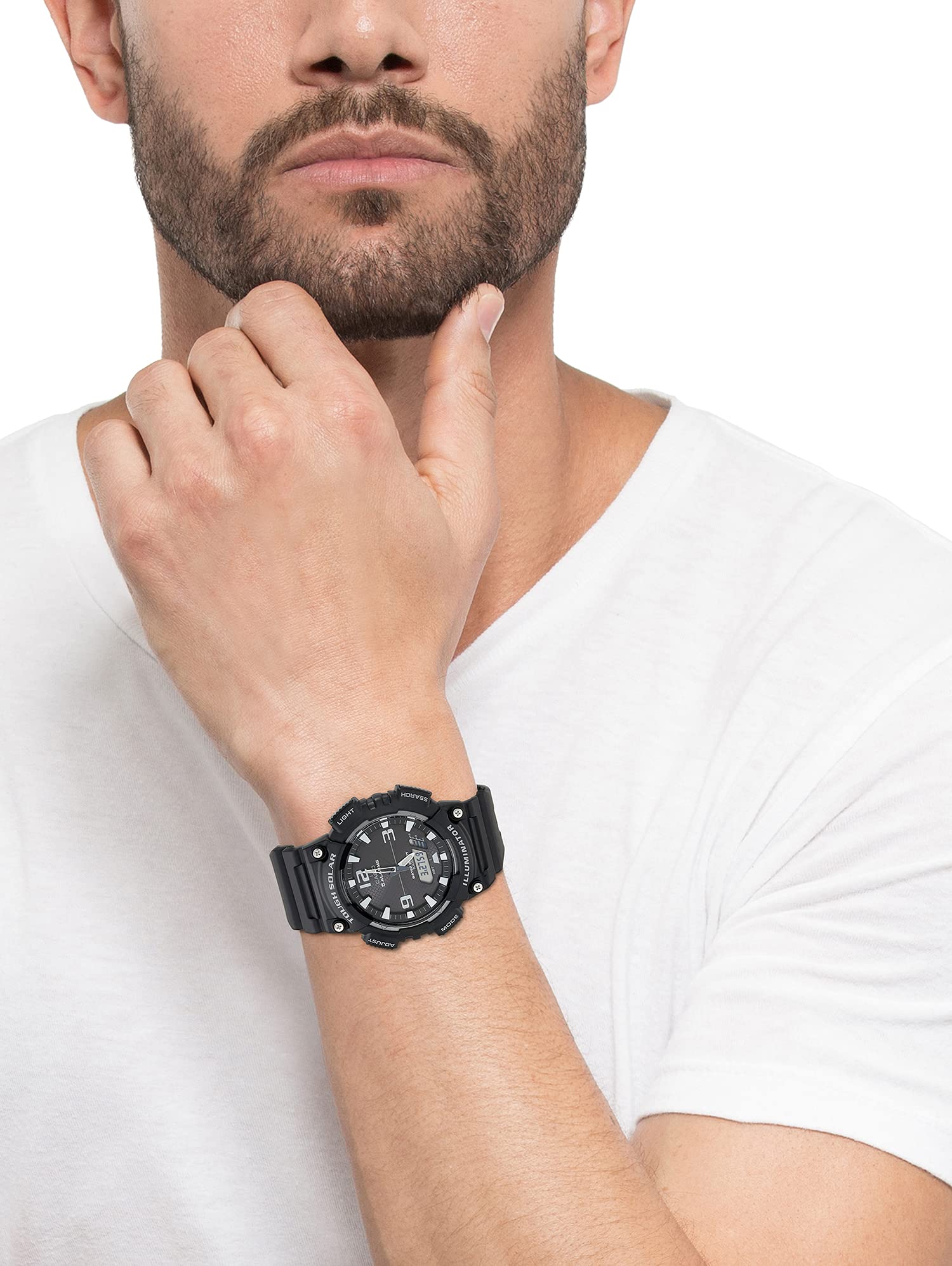 CASIO AQ-S810W-1AV Solar Analog-Digital Men's Watch - Image 2