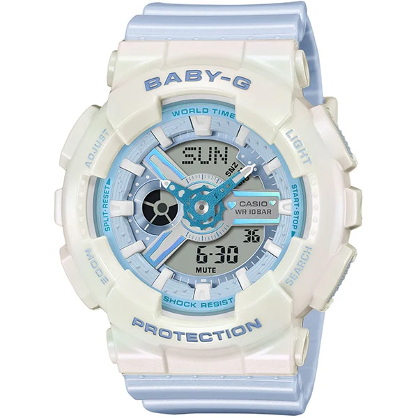 CASIO BA-110PD-2AJF Stylish Water-Resistant Baby-G Watch with Shock Resistance and LED Light