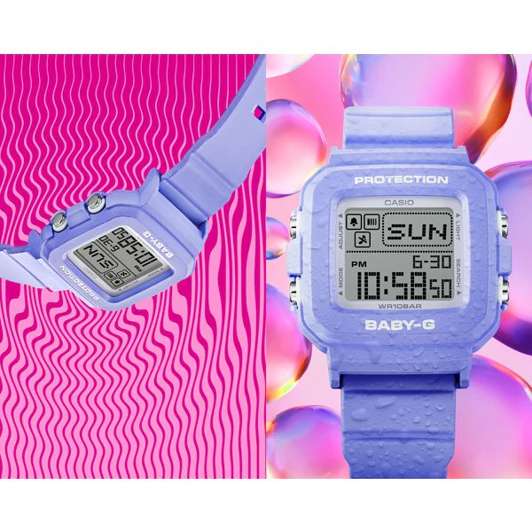 CASIO BABY-G+PLUS Heart-shaped Clock Holder Model Light Blue BGD-10KH-2BJR - Stylish & Durable Women's Watch - Image 11
