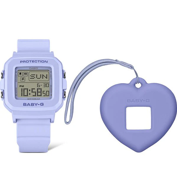 CASIO BABY-G+PLUS Heart-shaped Clock Holder Model Light Blue BGD-10KH-2BJR - Stylish & Durable Women's Watch - Image 6