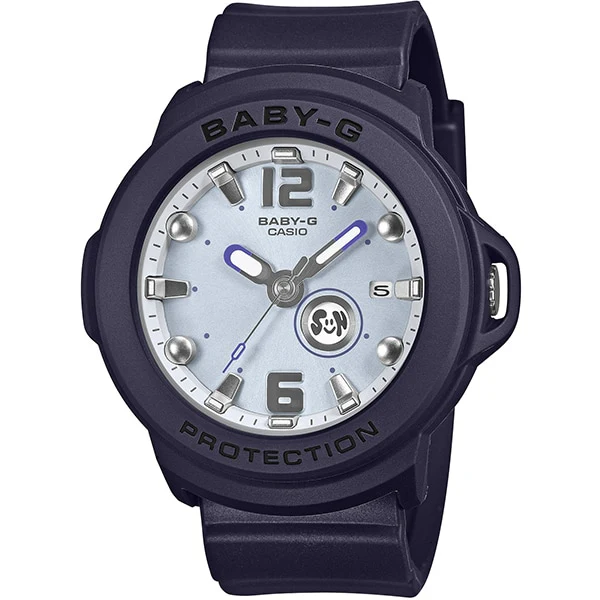 CASIO BGA-15K-2AJR Stylish Navy Baby-G Analog Watch - Water Resistant - Shock Resistant - Easy-to-Read Dial