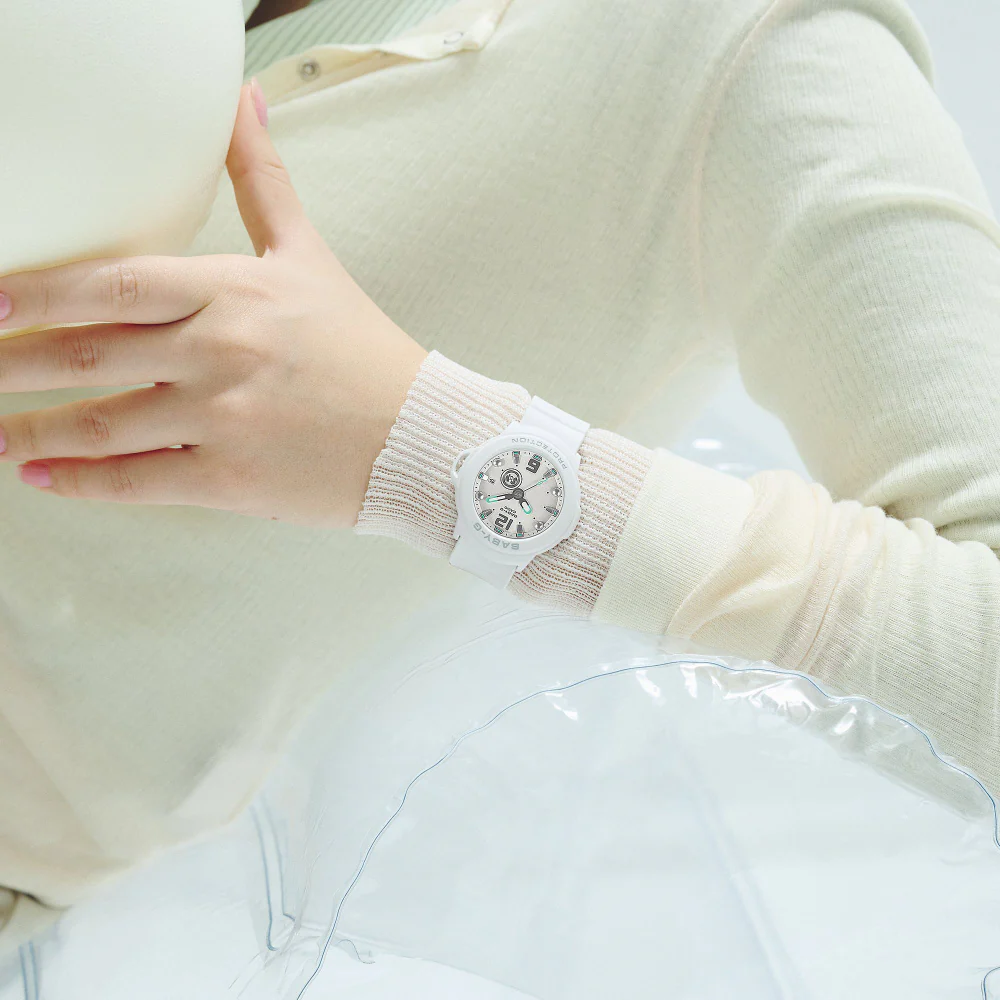 CASIO BGA-15K-7AJR Stylish Baby-G Plus Analog Watch White 3-Hand Design Water Resistant Durable - Image 10