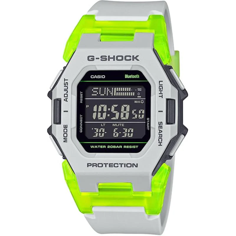 CASIO 【Bluetooth-equipped Watch】G-SHOCK Virtual Mix Series Light Gray GD-B500MW-8JF