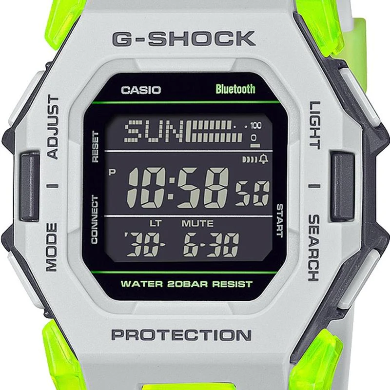 CASIO 【Bluetooth-equipped Watch】G-SHOCK Virtual Mix Series Light Gray GD-B500MW-8JF - Image 2