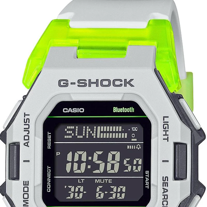 CASIO 【Bluetooth-equipped Watch】G-SHOCK Virtual Mix Series Light Gray GD-B500MW-8JF - Image 3