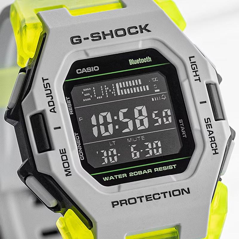 CASIO 【Bluetooth-equipped Watch】G-SHOCK Virtual Mix Series Light Gray GD-B500MW-8JF - Image 4