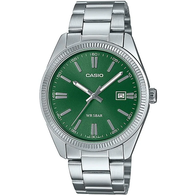 CASIO CASIO Collection Green Color Date Analog Model Dark Green MTP-1302D-3AJF