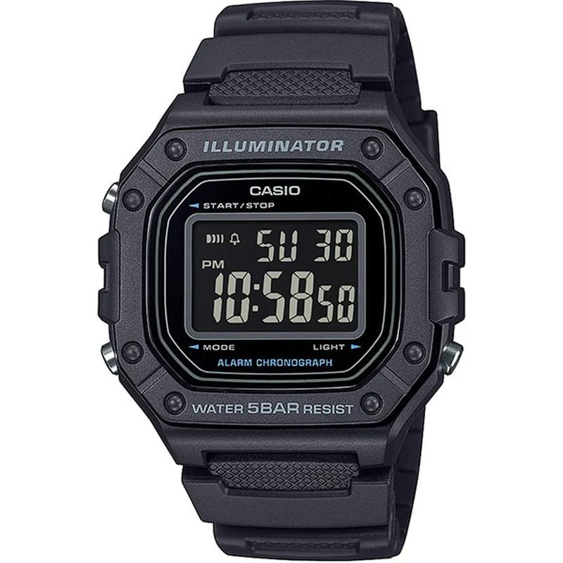 CASIO CASIO Collection W-218 Series Black W-218H-1BJF