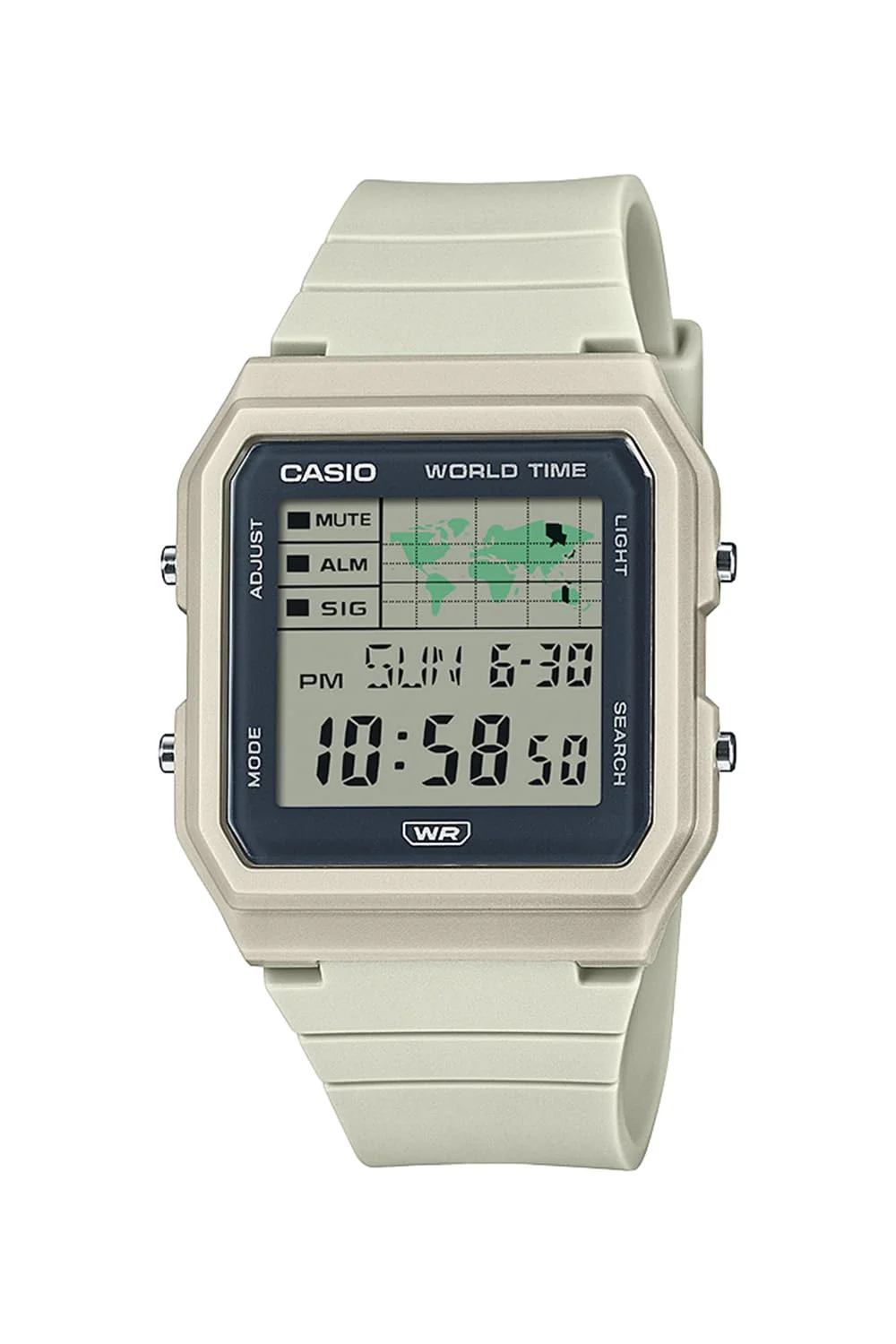 CASIO Classic LF-30W-8AJF World Map Unisex Watch