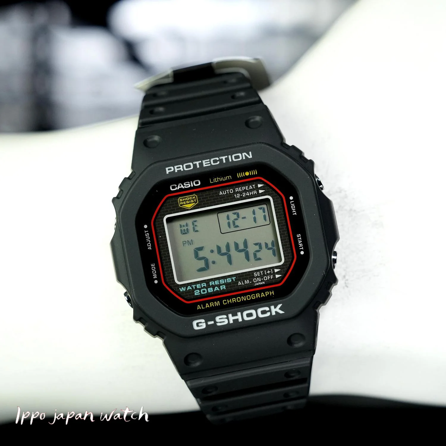 CASIO DW5000R1AJF G-SHOCK First Generation Reissue Model Black DW-5000R-1AJF by CASIO - Iconic Durable Watch with Shock Resistance and Water Resistance - Image 4