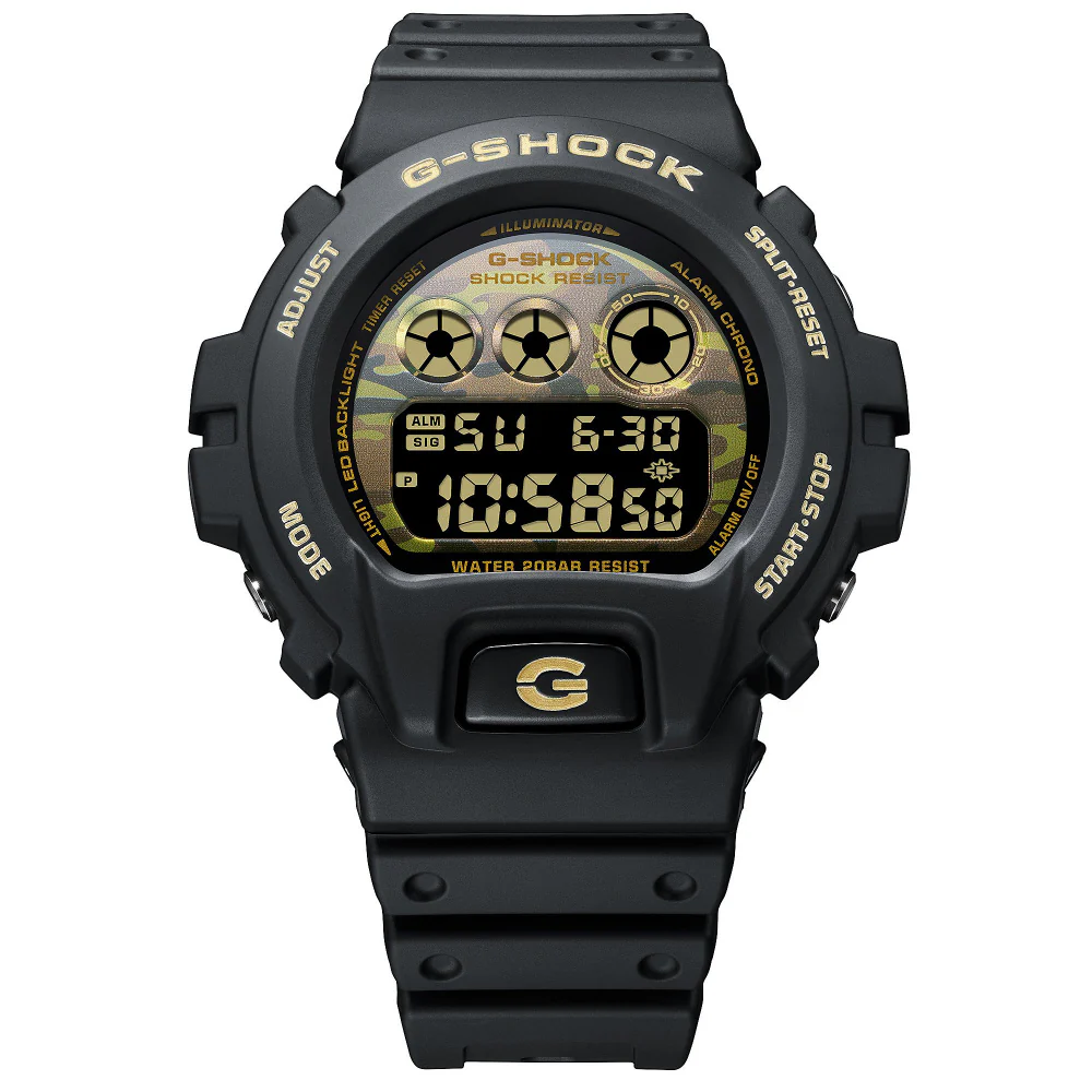 CASIO DW-6900CF-1JF G-SHOCK Camo and Gold Model Durable Shock Resistance Stylish Design Water Resistant - Image 2