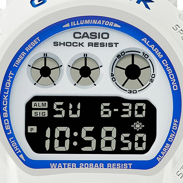 CASIO DW6900HDS7A1JF G-SHOCK HIDDEN GLOW SERIES White DW-6900HDS-7A1JF by CASIO - Stylish, Durable, and Water-Resistant Watch - Image 3