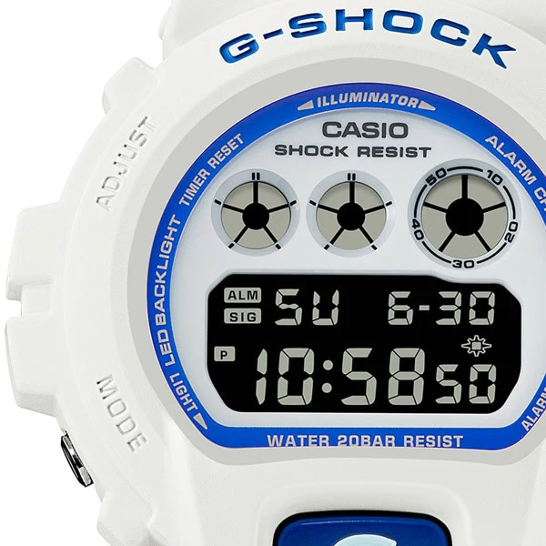 CASIO DW6900HDS7A1JF G-SHOCK HIDDEN GLOW SERIES White DW-6900HDS-7A1JF by CASIO - Stylish, Durable, and Water-Resistant Watch - Image 4