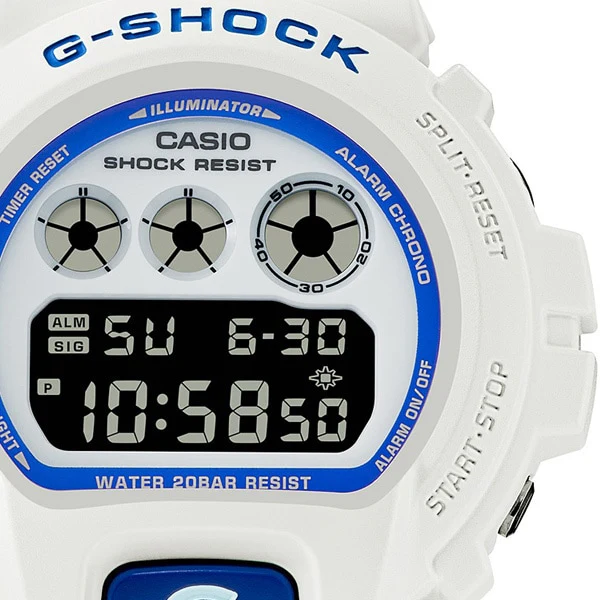CASIO DW6900HDS7A1JF G-SHOCK HIDDEN GLOW SERIES White DW-6900HDS-7A1JF by CASIO - Stylish, Durable, and Water-Resistant Watch - Image 5