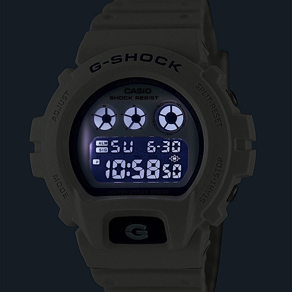 CASIO DW6900HDS7A1JF G-SHOCK HIDDEN GLOW SERIES White DW-6900HDS-7A1JF by CASIO - Stylish, Durable, and Water-Resistant Watch - Image 8
