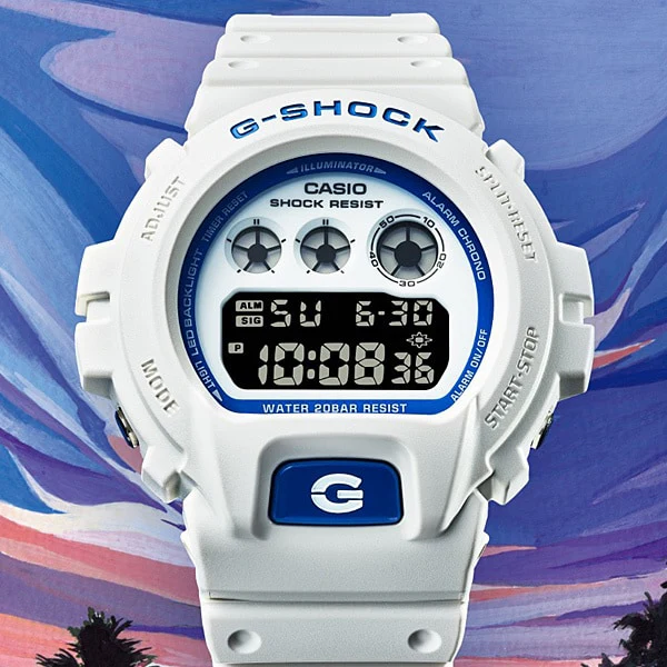 CASIO DW6900HDS7A1JF G-SHOCK HIDDEN GLOW SERIES White DW-6900HDS-7A1JF by CASIO - Stylish, Durable, and Water-Resistant Watch - Image 9