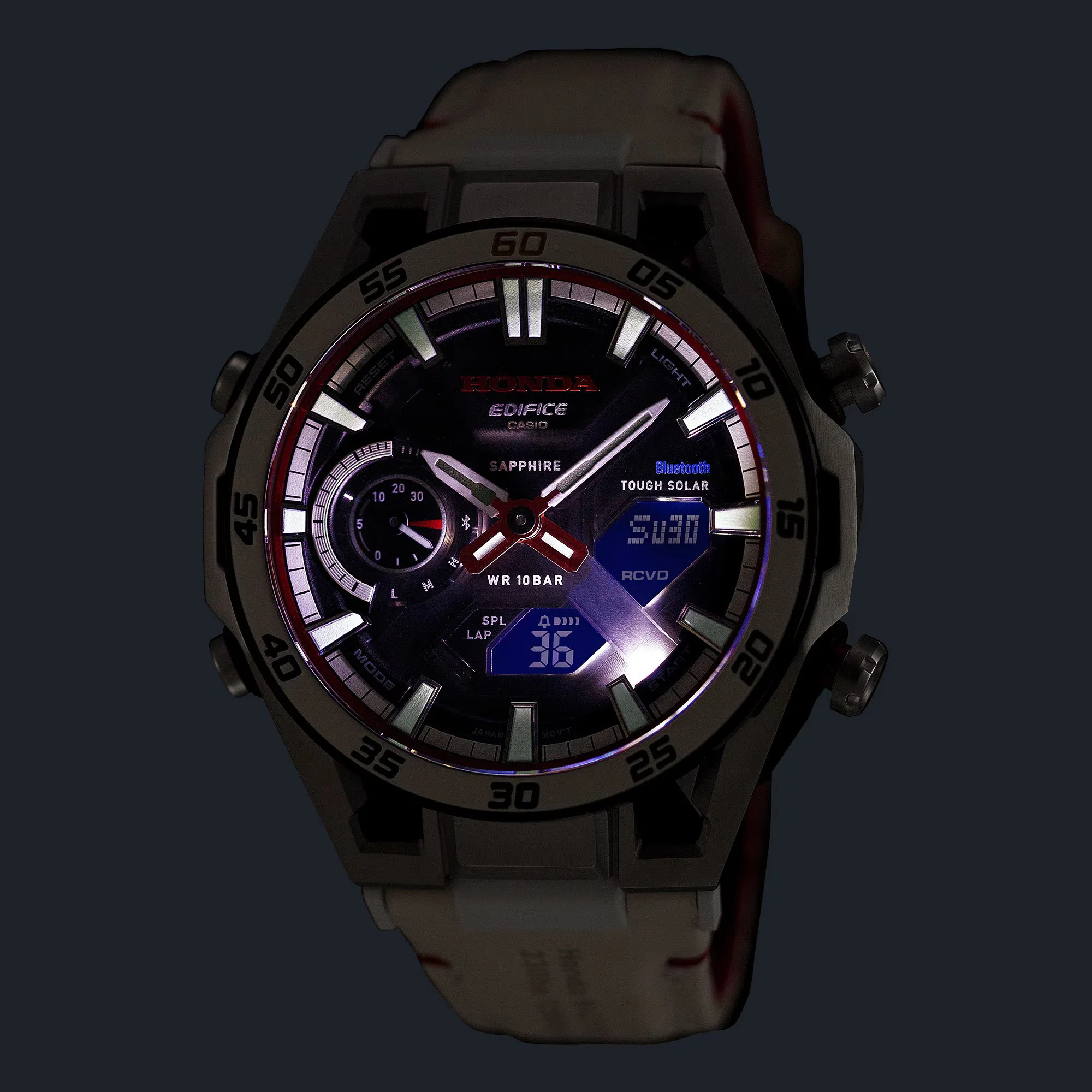 Casio EDIFICE ECB-2300HR-1AJR × Honda F1 60th Anniversary Collaboration Edition 2026.3 release - Image 4