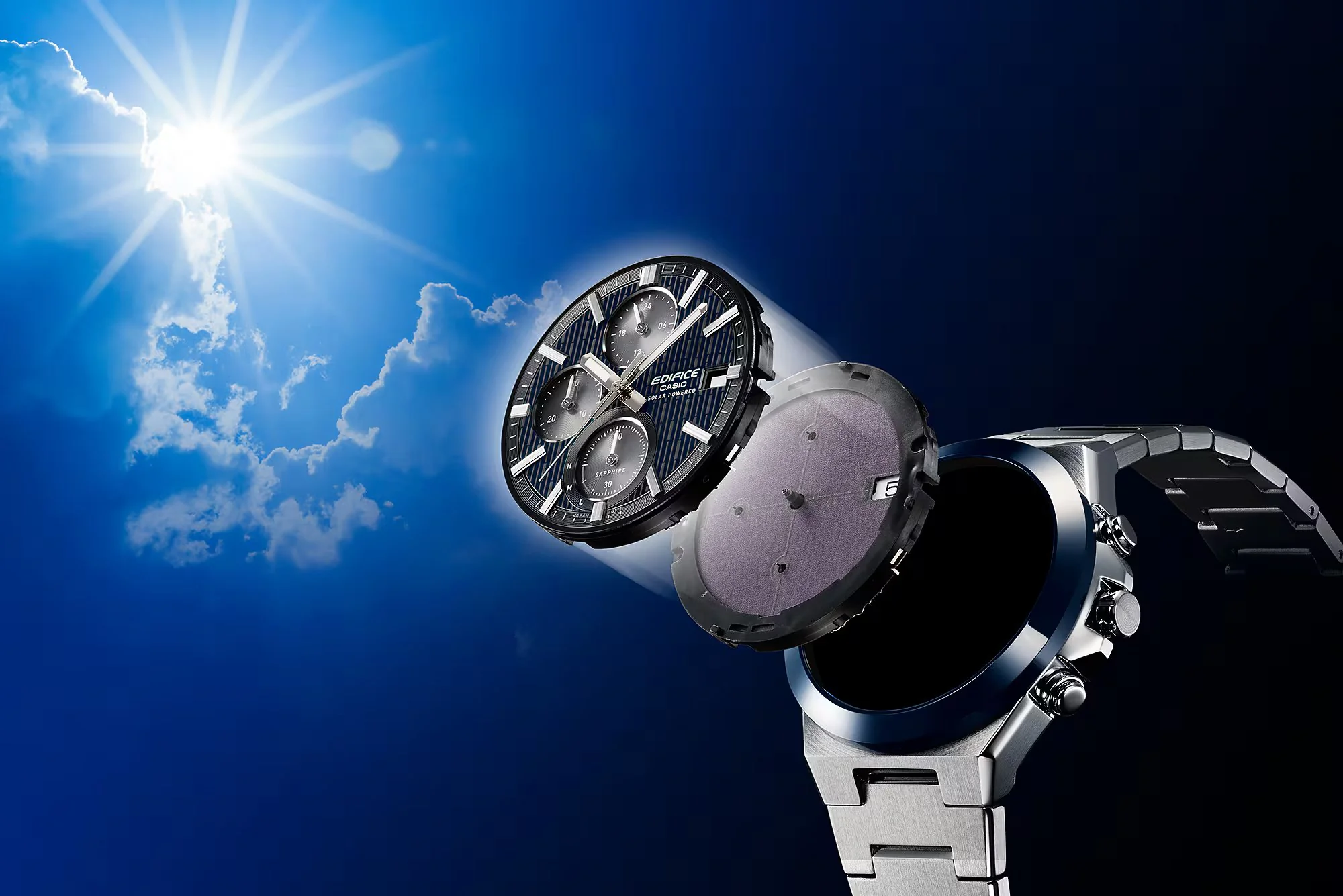 Casio Edifice EFS-S650YD-2AJF Solar Powered Chronograph analog metal watch 2025.07 release - Image 6
