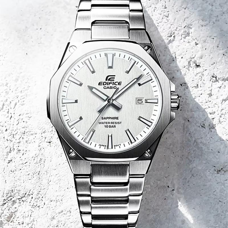 Casio Edifice Men's 3-Hand Analog Watch with Metal Band EFR-S108DJ-7AJF - Image 3
