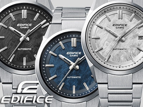 CASIO EFK-110D-1AJF Automatic with Manual Wind Elegant Black Design Stainless Steel Case Water Resistant - Image 2