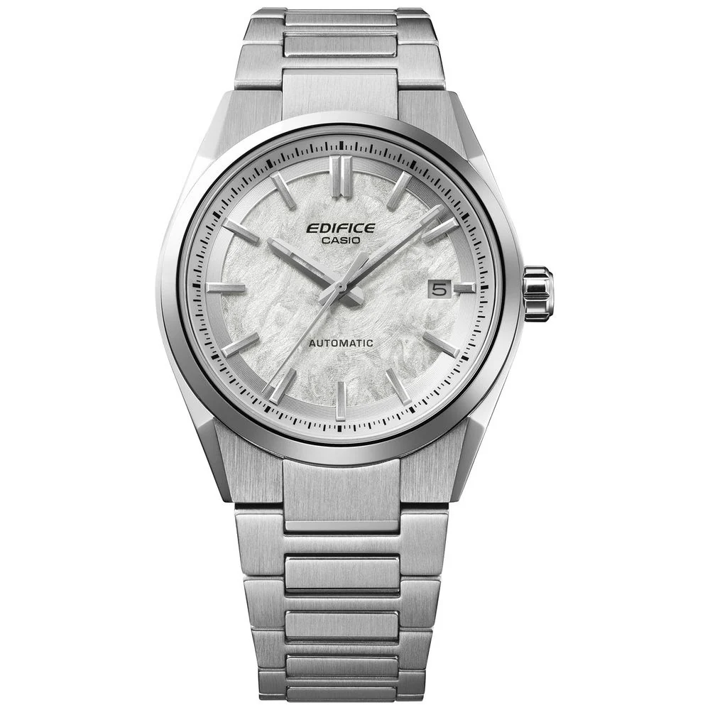 CASIO EFK-110D-7AJF Automatic Hand-Winding White Dial Stainless Steel Case Water Resistant - Image 4
