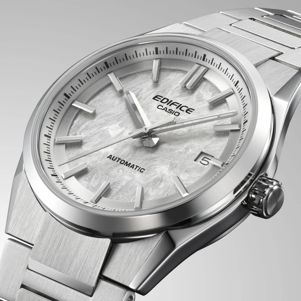 CASIO EFK-110D-7AJF Automatic Hand-Winding White Dial Stainless Steel Case Water Resistant - Image 6