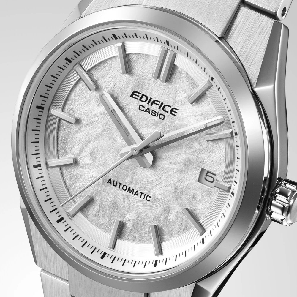 CASIO EFK-110D-7AJF Automatic Hand-Winding White Dial Stainless Steel Case Water Resistant - Image 7