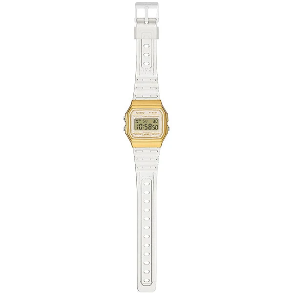 CASIO F-91WS-7A2JF Classic Digital Watch - Gold Tone - Water Resistant - LED Backlight - Lightweight Design - Image 2