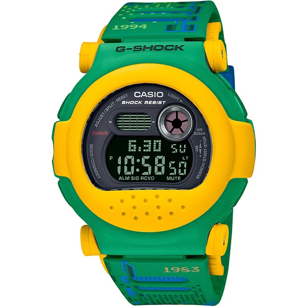 CASIO G B001RG 3JR Men's G SHOCK Watch with Shock Resistance, Water Resistance up to 200m, LED Backlight, and Durable Resin Band for Active Lifestyles