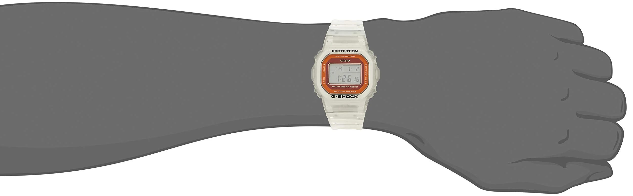 CASIO G-SHOCK DW-5600LS-7JF Color Skeleton Quartz Watch - Image 3