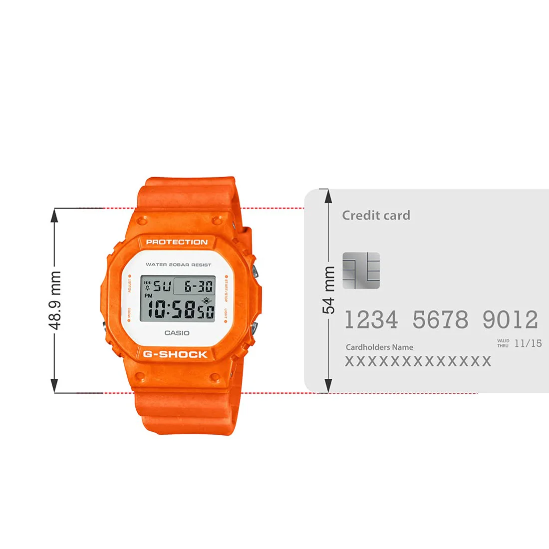 CASIO G-Shock DW-5600WS-4 Digital Square Watch - Image 7