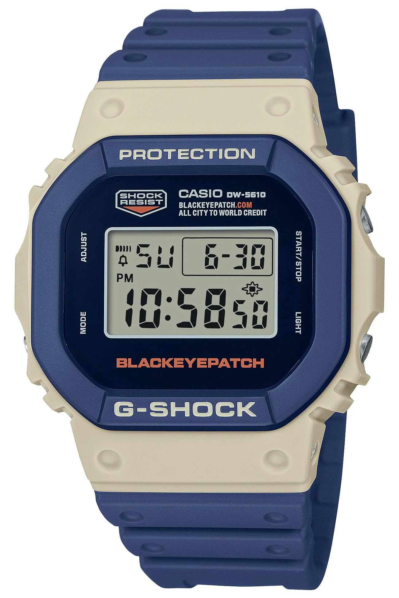 CASIO G-SHOCK DW-5610BEP-2JR BlackEyePatch Collaboration Watch