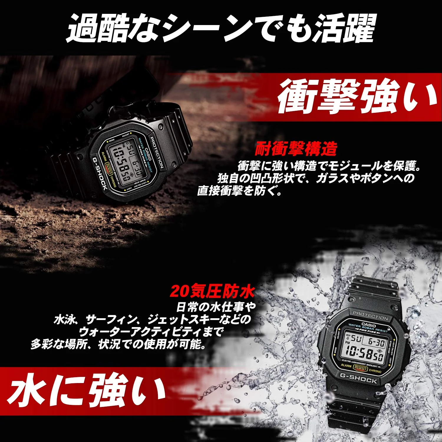 CASIO G-SHOCK GA-110LS-7AJF Color Skeleton Quartz Watch - Image 4