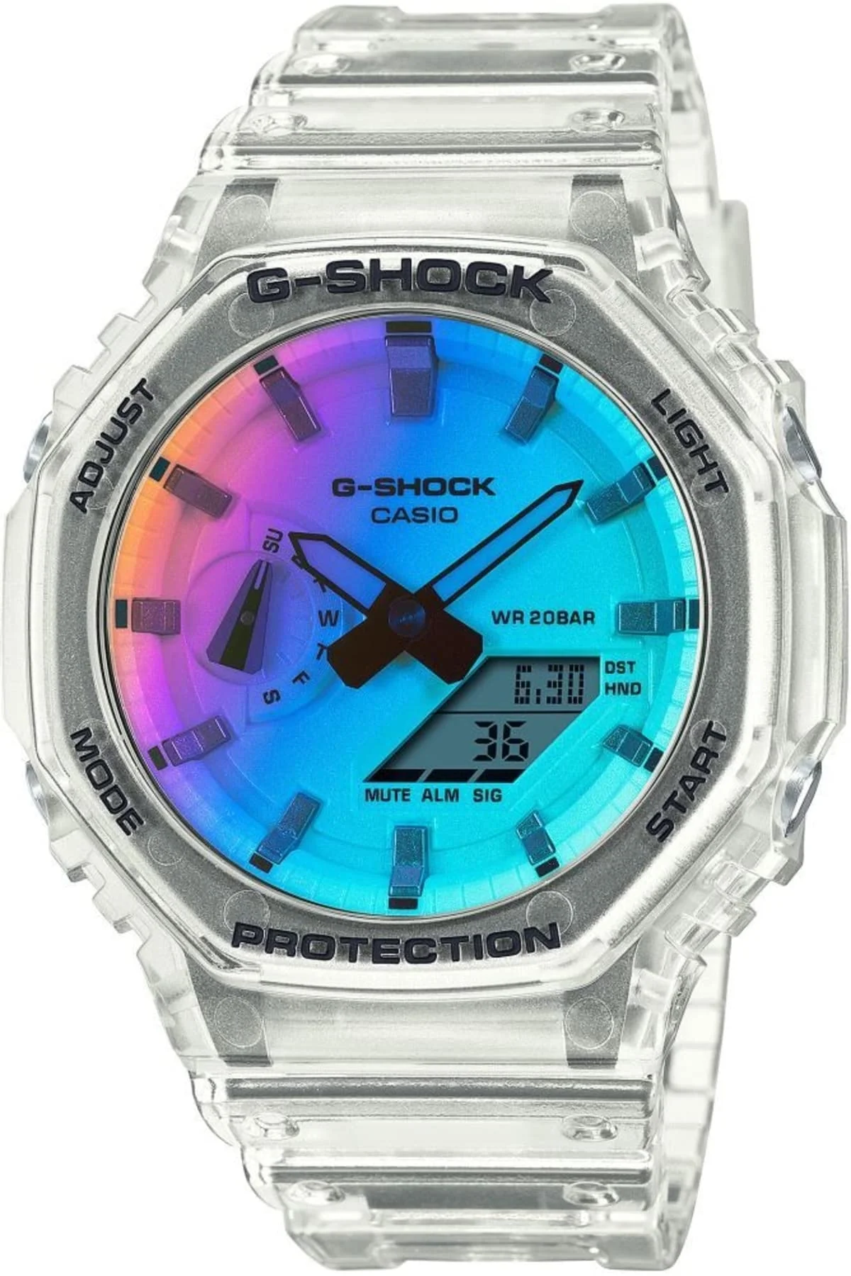 CASIO G-SHOCK GA-2100SRS-7A Iridescent Rainbow Watch