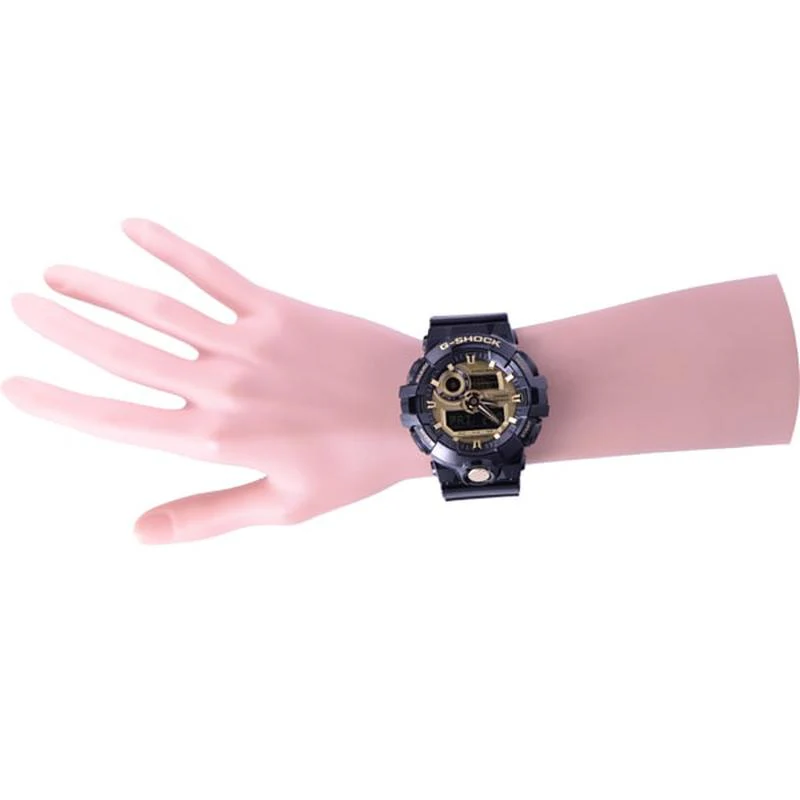 Casio G-Shock GARISH COLOR Black x Gold Watch GA-710GB-1AJF - Image 5