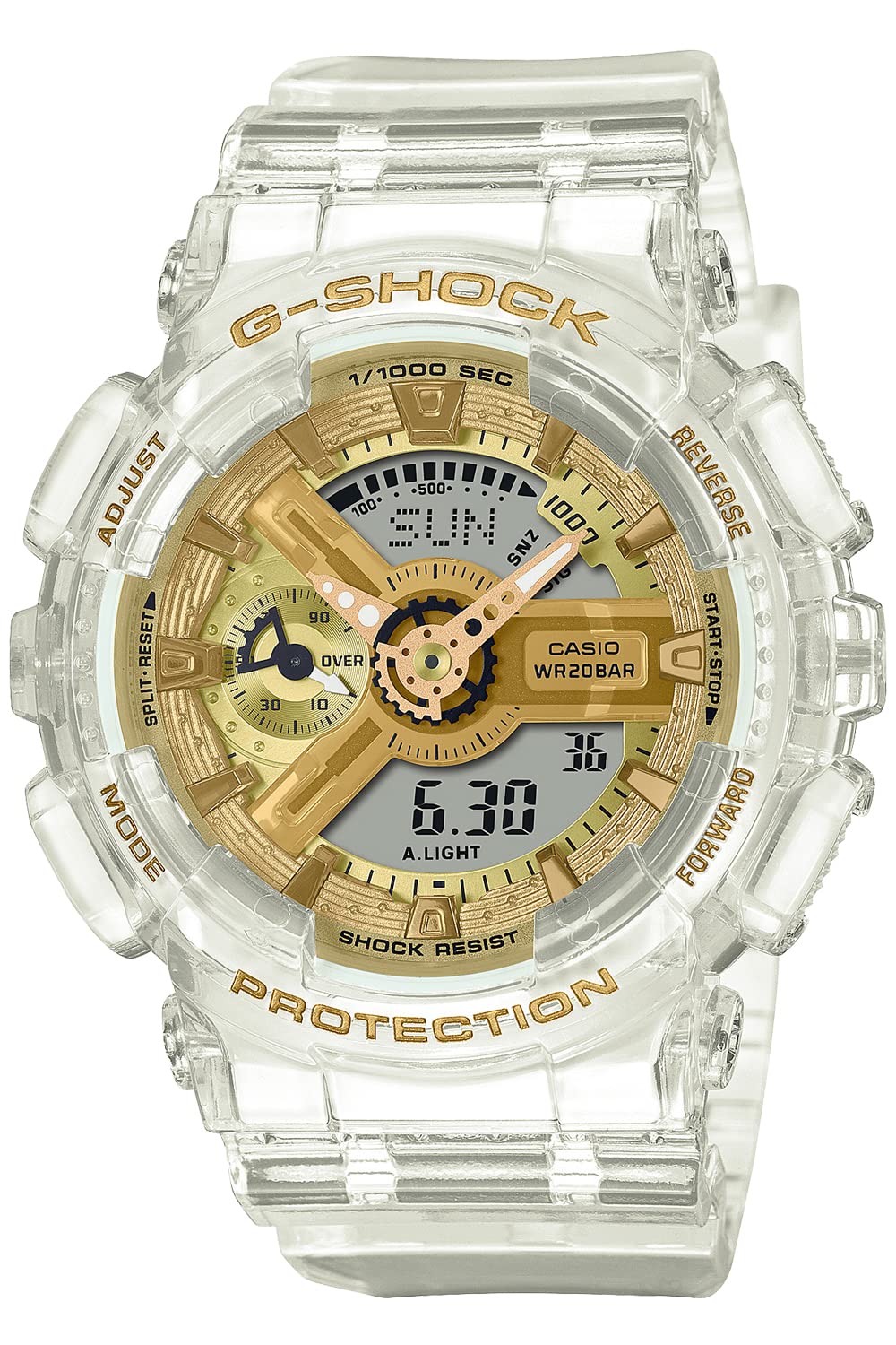 CASIO G-SHOCK GMA-S110SG-7AJF Clear/Gold Mid-Size Watch