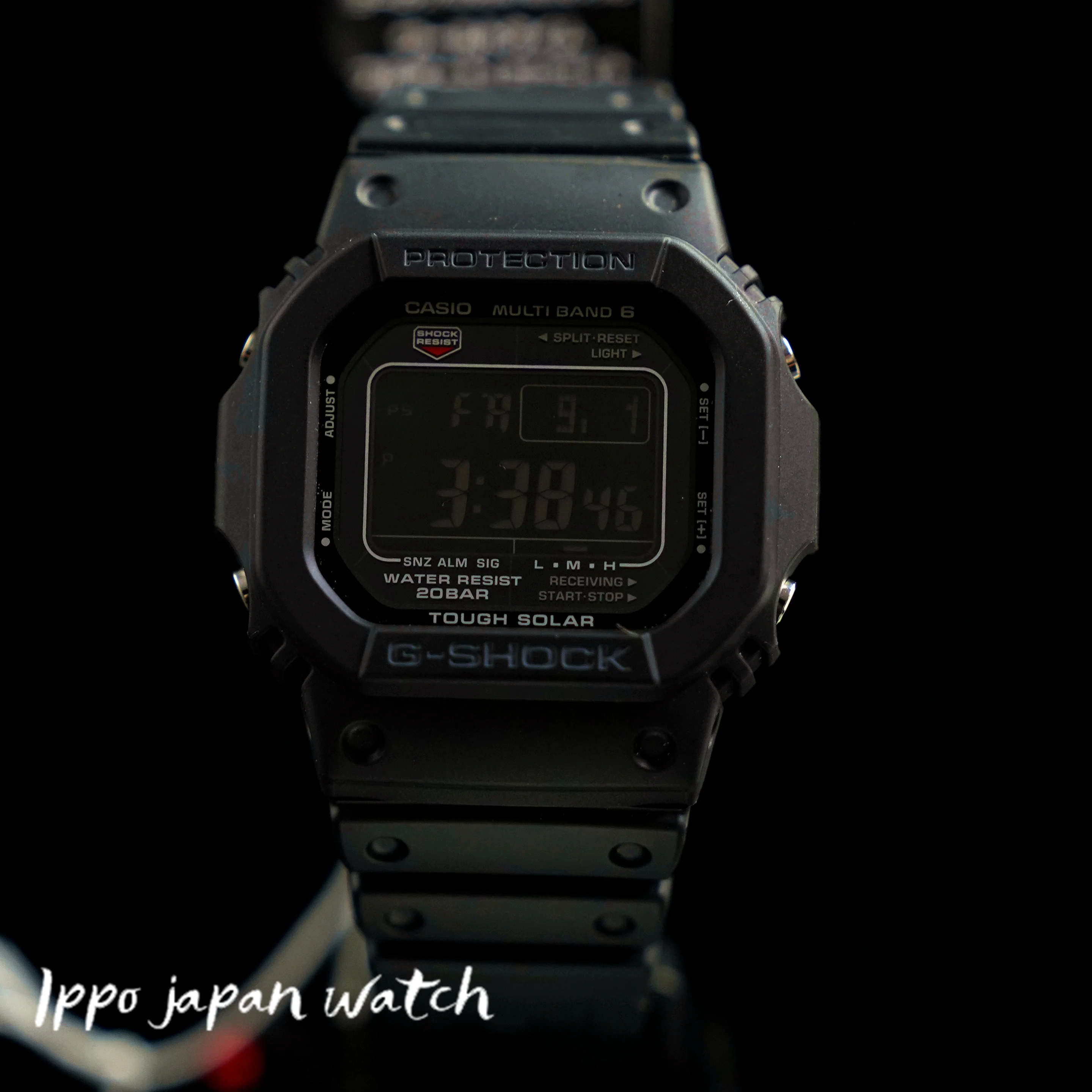 Casio Men's G-SHOCK 20 Bar Waterproof Solar Radio GW-M5610 Series GW-M5610U-1BJF