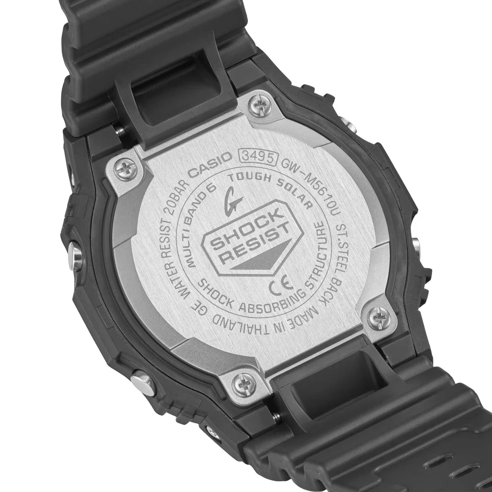 Casio Men's G-SHOCK Solar Radio Wave, 20 Bar Water Resistant, GW-M5610 Series GW-M5610U-1JF - Image 3