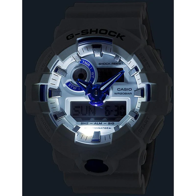 CASIO G-SHOCK Hidden Glow Series White GA-700HDS-7AJF - Image 2